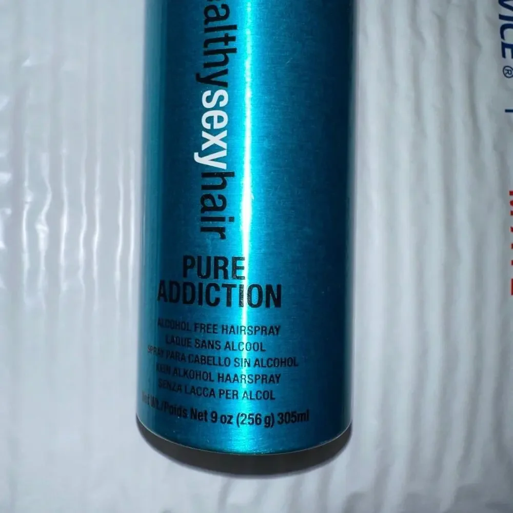 Sexy Hair Healthy Sexy Hair Pure Addiction Alcohol Free Hairspray 9oz 305ml Blue